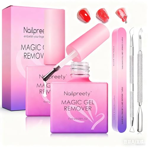 Solvente Per Smalto Semipermanente, Semipermanente Unghie Set, Rapida e Semplice, Togli in 5 Minuti, Adatto per uso domestico