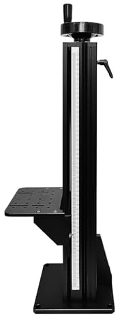 Plataforma de elevación manual de eje Z con mesa deslizante, columna de tornillo ajustable en altura para experimentos ópticos