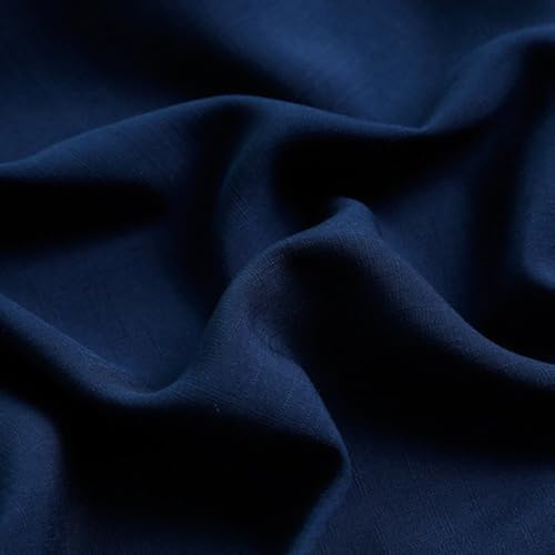 Blausky 150 cm x 2 m bomullstyg, viskostyg, lätt mjukt kläddetyg, modetyg, bomull metervara, dekorativt tyg, sommartyg, sömnadsmaterial, dekorativa tyger för sömnad för blusar, klänning, marinblå