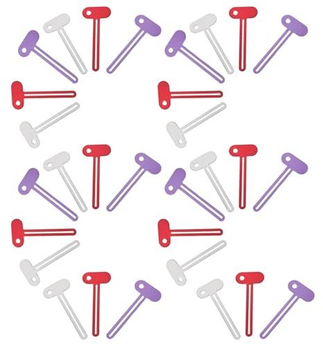 Ipetboom 30piezas Exprimidor de Pasta de Dientes Llaves Metálicas para Apretar Tubos Exprimidor de Tubos Pequeños para Uso Doméstico Baño o Obsequio