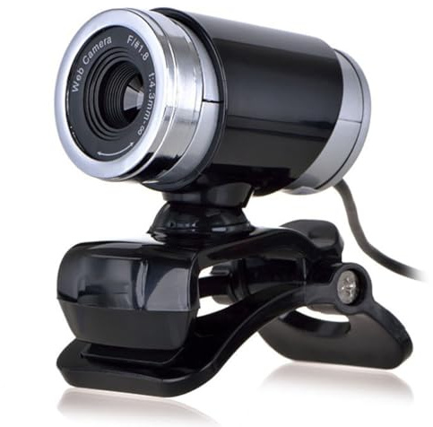 Artibetter Webcam USB 720p avec Microphone Intégré Bruit, Clip pour Ordinateur de Bureau et Portable, Caméra pour Streaming, Visioconférence et Cours en Ligne, Couleur Noire, Plug and Play