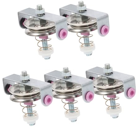 SWOOMEY Tenditore per Telaio della Cinghia in Acciaio Inox Colonna in Ceramica, Set da 5 Pezzi – Strumento di Inserimento del Telaio a Filo Diviso per Macchine per Maglieria e Tessitura,