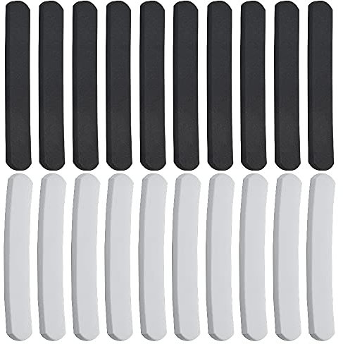WMYCONGCONG Lot de 30 Réducteur de Taille de Chapeau Ruban adhésif pour Chapeaux Rayures en Mousse Bandeau pour Chapeau avec Bandes Auto-adhésives pour Hommes et Femmes, Noir et Blanc