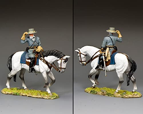 King & Country Toy Soldiers American Civil War CW106 Confederate General Robert E Lee Mounted 1:30 Scale Pewter