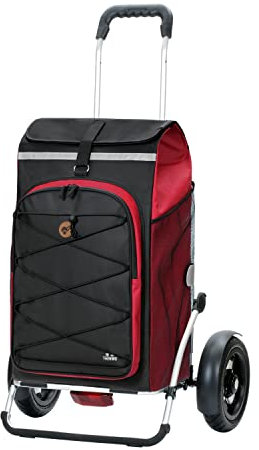 ANDERSEN Einkaufstrolley - Royal Shopper Plus Fado 2.0 rot 74 L Einkaufsroller,Freizeit,Thermo,XXL, Aluminium, klappbar, luftbereiftes Kugellagerrad