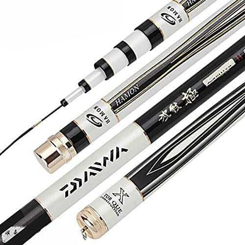 Angelrute Super Hard Carbon Faser Hand Angelpol Teleskop Angelrute 3,6 m / 3,9 m / 4,5m / 4,8 m / 5,4 m / 5,7 m / 6.3m Stream Rod (Length : 4.5 m)