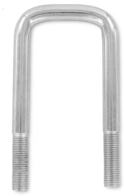 10 Stk. M10 Quadratische Bügelschelle ø 42 mm (FEINGEWINDE) Bügelschraube U Bolzen U-Schrauben Schellen - Dachbox Befestigung, Öse Zurröse Dachträger (10 Stk. M10 x 42mm)