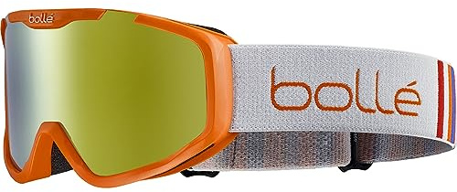 bollé ROCKET PLUS Ski-Maske für Kinder - UV-Schutz - Komfort & klare Sicht, Orange, Vermillon Cat 3, Skibrille, S, Unisex Kinder