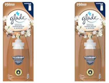 Glade (Brise) Sense & Spray Nachfüller (für Glade Lufterfrischer Gerät), Sensual Sandalwood & Jasmine 2er Pack (1 x 18 ml)