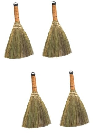 PartyKindom 4pièces Balai De Nettoyage Outil Pratique Pour Balayer Table Et Mur Balayette Artisanale Pour Maison Compact Et Durable Pour Éliminer Poussière Et Salissures