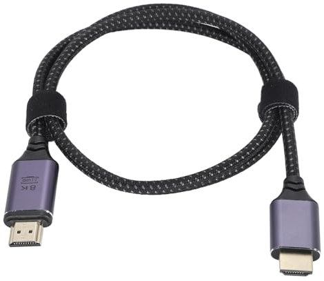 Gavigain HDTV Cables, 2.1 Video Cable UHD 8K 60Hz 48Gbps High Speed Cords with LED Indicator for TV, Laptop, Monitor, Projector, Entertainment, Sound System & More (1 m)