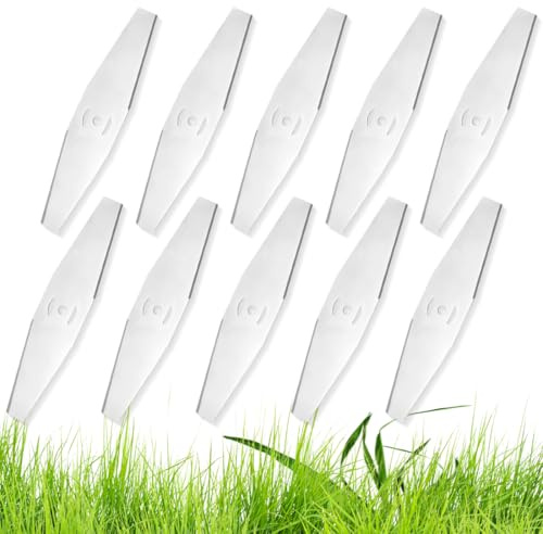 Clyhon 10pcs Cuchillas De Metal Para Desbrozadora De Césped, Hoja De Repuesto De Metal, Accesorios Para Desbrozadora