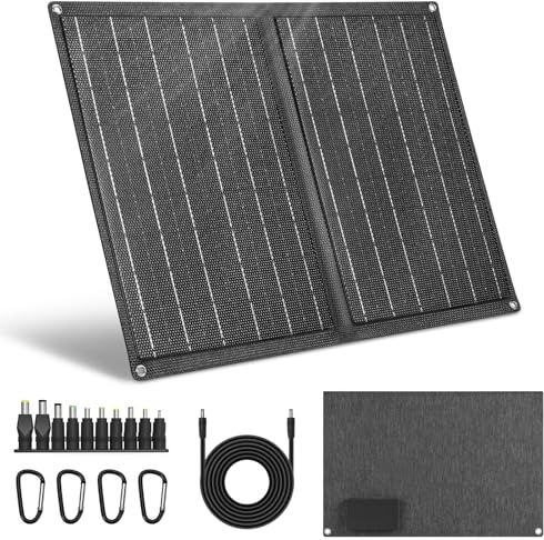 Tragbares Solarpanel 21W, IP65 wasserdicht, 23% Wirkungsgrad, USB+DC 18V Dual-Ausgang Schnellladung, Solarladegerät für Camping, Outdoor-Reisen, Handys, Tablets und Notstrom