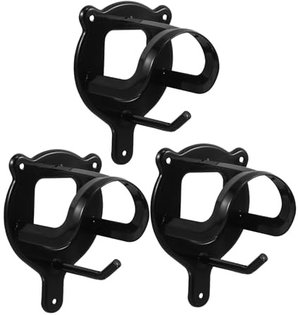 DIYEAH 3pcs Equestrian Gear Storage Hooks Metal Bridle and Halter Rack Brackets Stall Wall Mount Horse Tack Organizer for Barn and Stable Supplies