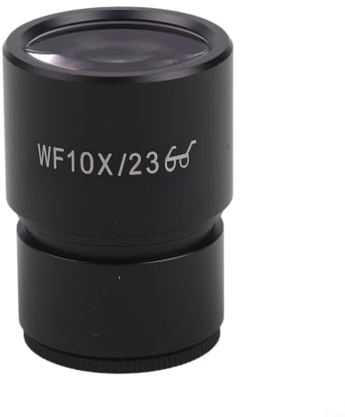 Mikroskop-okular WF10X/20 WF20X/12, 30 mm vidvinkel-okular av optiskt glas med FMC-beläggning, stort synfält och metallhölje för stereo-mikroskop, svart, hållbar (WF10X/23)