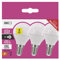 EMOS bombillas LED de 6 W A+, equivalente a una bombilla incandescente de 40 W, casquillo E14, 470 lm, luz blanca neutra, 4000 K, mini globo G45, 30.000 horas de vida útil, Pack de 3
