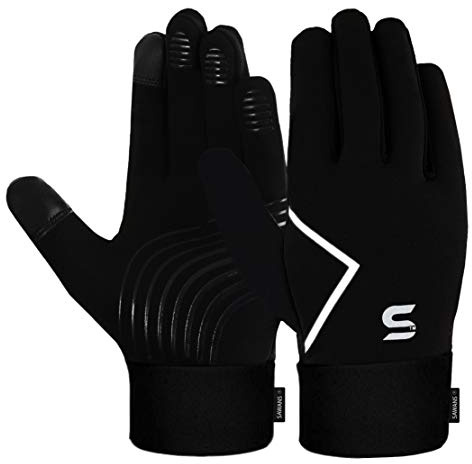 SAWANS Gants d'hiver de Cyclisme en Cours d'exécution pour Hommes et Femmes Gants à écran Tactile pour la Conduite, Ski Snowboard Sports Antidérapant Doublure en Polaire épaisse Randonnée Coupe-Vent