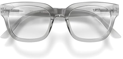 LONDON MOLE® Tricky blaulichtschutzbrille | Cool quadratisch/rechteckig/trapezförmig blau blocker | Antiaugenbelastung für bildschirme | Herren damen unisex | Federscharniere