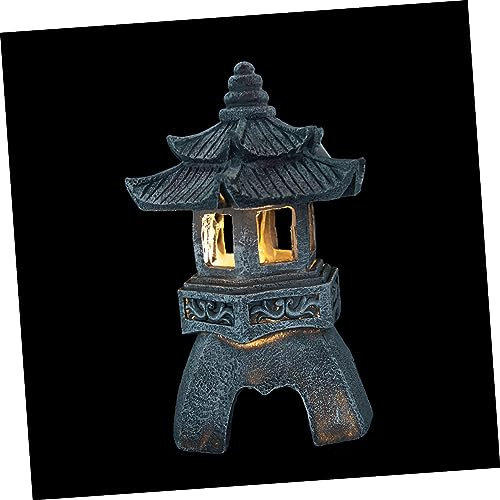 POPETPOP Solar Gartenlampe Im Chinesischen Stil Solar Laterne Für Außenbereich Dekorative Stehlampe Für Garten Balkon Und Terrasse Wetterfest Und Langlebig