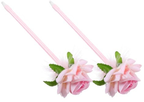 Lurrose 2stücke Kreative Blumen Kugelschreiber Zarte Rosen-designs Für Büro Und Bastelprojekte Für Lehrer Und Partys Glattes Schreiben Und Leicht Zu Handhaben