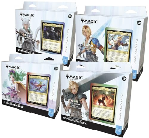 Magic: The Gathering Final Fantasy Collector’s Edition Commander Deck Bundle - Includes All 4 Surge Foil Decks