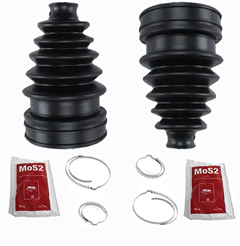 (Lot de 2) Soufflet de Cardan Universel avec Graisse et Collier compatible pour Tous Véhicules