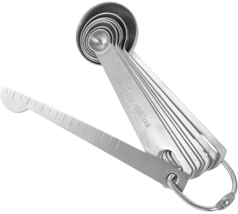 Mikinona 8piezas Cucharillas Medidoras Cucharas De Té Con Mango Cómodo Para Cafeterías