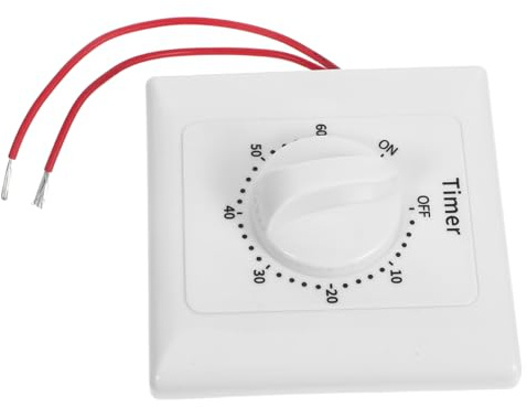 SEWACC Temporizador Mecánico de Regresiva para Enchufes Control de Apagado Automático Uso Hogar Oficina y Tiendas de Usar para Ventiladores Calentadores y Cargadores