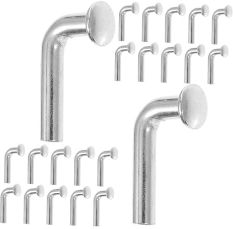 Anneome Pasador de Seguridad Tipo L para Estanterías Industriales, Acero Galvanizado 6x50 Mm, 50 Unidades, Clips de Bloqueo Resistentes para Almacenes y Sistemas de Palets Seguros