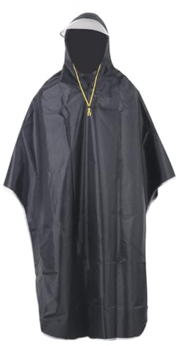 LALADEFIEE Poncho da Ciclismo Blu Navy, Antivento Leggera e Traspirante, Custodia Portatile, per Bici e Attività Outdoor Sotto la Pioggia