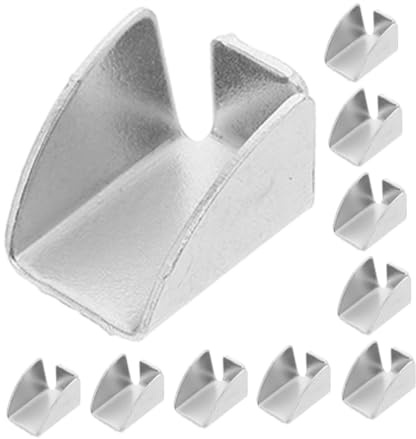 NOLITOY Support Étagère Placard en Métal Argenté, 20pcs Clips Métalliques Résistants la Déformation, Installation Facile pour Organiser Documents et Fournitures de Bureau