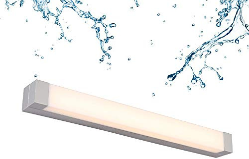 LáMpara De Espejo Led,Aluminio Aplique De BañO LáMpara De BañO 56Cm 12W Impermeable Ip20 Moderna LáMpara De Imagen Aparato Espejo IluminacióN AcríLico para Espejo Muebles De Maquillaje,Warmwhite