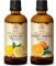 Juego de Aceites Esenciales - Aceite de Limón 100ml & Aceite de Naranja 100ml - 100% Puro y Natural - Aromaterapia - Difusor - Lámparas de Aroma - Humidificador - Belleza - Anti Cellulite Effect