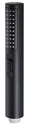 Black Square Hand-held Bathroom Shower Head Hand-held Two-function Shower Head leisurely (Color : Matt Black kit 1) (Matt Black Kit 1)