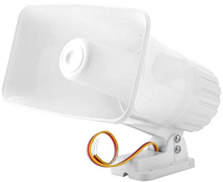 150dB DC 12V Double Tonalité Filaire Klaxon Sirène Système D'alarme Antivol Althorn pour La Sécurité À Domicile - 20x12.5x23cm, Peut Être Travaillé avec Diverses Connexions D'alarme
