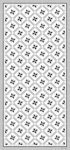 DobleUve Estudio Alfombra Vinílica Hidráulica 24 | Gris | 65x110 cm | Alfombra Cocina Lavable Antideslizante | Alfombra Vinilica | Suelo Vinílico | Alfombra Vinilo Salón
