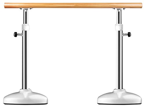 Ballettstange Ballettstange aus Edelstahl mit Massivholzgriff, tragbarer Ballettstab mit Einstellbarer Höhe (Size : 2.5M/8.2FT)