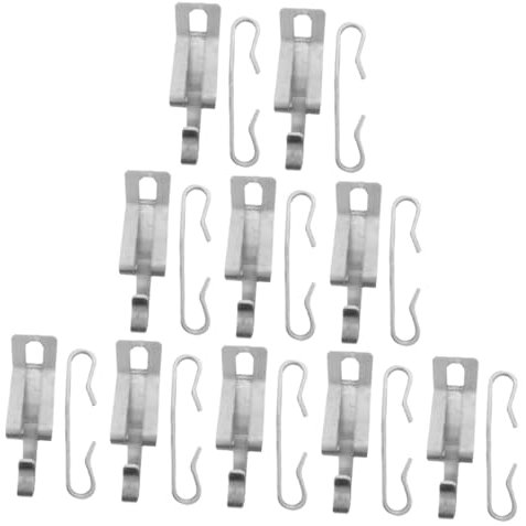 OSALADI 20pièces Clips De Toit Pour Câbles De Chauffage Ensemble Et Entretoises Installation Facile Sur Toits Inclines Et Gouttières Matériau Et Léger Prévention Chute Des Câbles