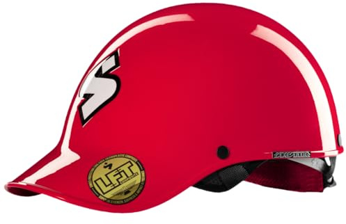 Sweet Protection Strutter Kayak Helmet - Low Volume Carbon Reinforced Paddling Watersport Helmet, with Occigrip and EVA Liner, Gloss Poppy Red, M/L