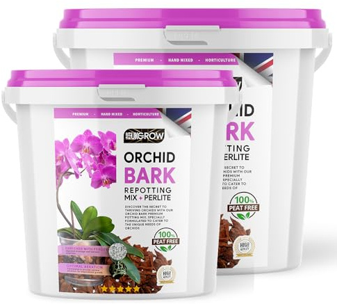 Premium Orchid Blend: 10L Sterilised Pine Bark & Perlite Mix - Ultimate Aeration & Root Health