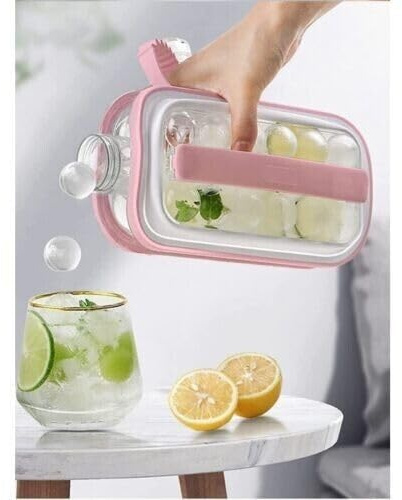Stampo portatile per cubetti di ghiaccio 2 in 1 Con Coperchio Con 17 Griglie Per Cocktail Vari