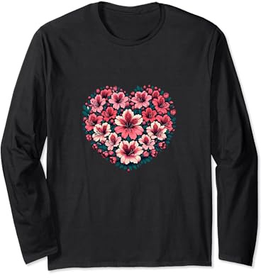 Azalea Bush Flowers Art Azalea flower Long Sleeve T-Shirt