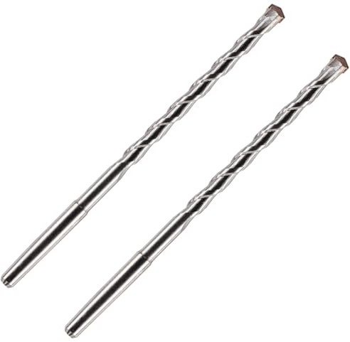 2 x 200mm Long TCT Tipped Centre Drill Bits For Diamond Core Drill Bits | K Taper Shank. For Use In Concrete Masonry Brick Block Stone Granite. Tungsten Carbide Tip
