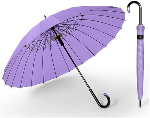ZUOZUIYQ Regenschirm, Golfschirm, übergroß, Winddicht, Stockschirm, Hakengriff, schnell trocknend, Verstärkung, Stockschirm für Damen und Herren, Outdoor-Sport, Golfschirme