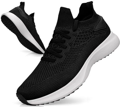 Giniros Trainers Men Sneakers Walking Running Shoes Sports Gym Jogging | Slip-on, Soft, Light, Breathable Mesh, EVA Rubber Non-slip & Shock-absorbing, Fit Gym Sport Outdoor Tennis Work & Daily Wear