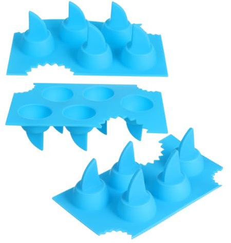Garneck 3pcs Ice Mold Tray Silicone Ice Cube Molds Non-Stick Dishwasher Safe for Kitchen