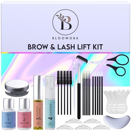 Lash Lift & Eyebrow Lamination Kit, At Home Brow Lamination, Beginner/Professional, 15 Applications, Lasts 6-8 Weeks, Eyelash Lift Kit, 2-in-1 Solution, DIY Brow - Lash Perm