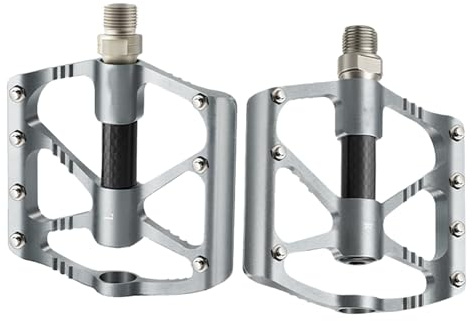Rennradpedale, Fahrradpedale, Reitpedal aus Aluminiumlegierung, versiegelte Lager, leichter Ersatz, ergonomisch, rutschfest für Radtouren