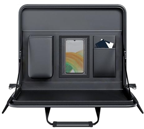 Generico Tavolo per Volante - Supporto per Laptop in Autovettura - Scrivania Ripiegabile con Angolazione Regolabile per Tablet e Smartphone in Auto per Lavoro o Intrattenimento