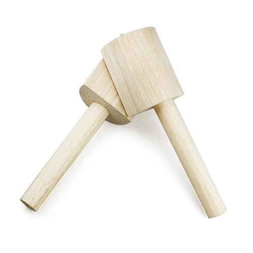 Generisch Beech Wood Carving, Basswood 27.5 x 8.2 cm | Malle? Hammer with Ergonomic Handle, Ceramic, Clay Work, Wooden Hammer | Ceramic Art, Sculpture, Trimming, Modeling, Craft Tool